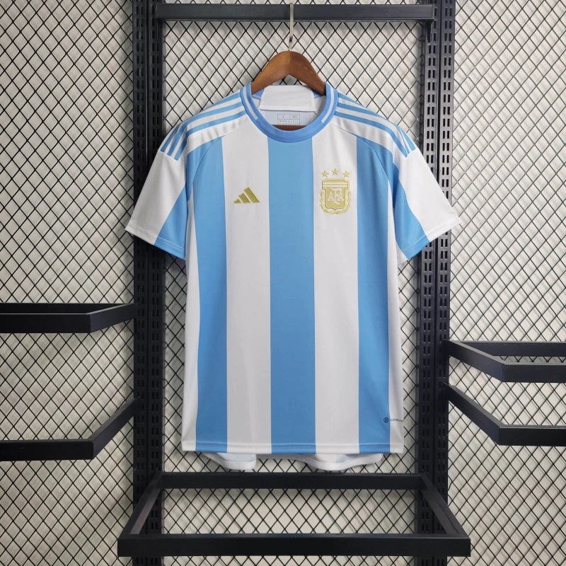 Camisa Argentina Home 2024 - Adidas Torcedor Masculina