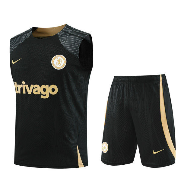 Kit Treino Regata Chelsea 23/24 - Preto