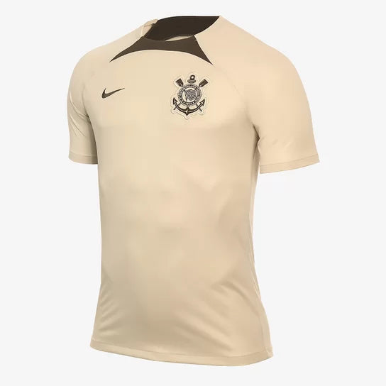 Camisa Corinthians Treino 24/25 - Nike Torcedor Masculina - Bege