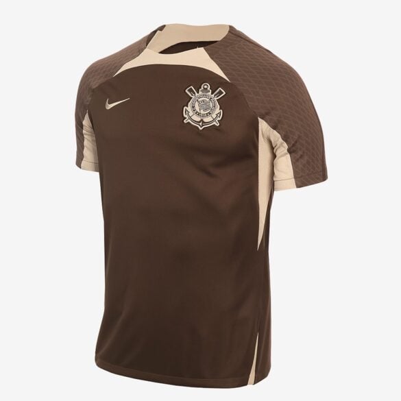 Camisa Corinthians Treino 24/25 - Nike Torcedor Masculina - Marrom