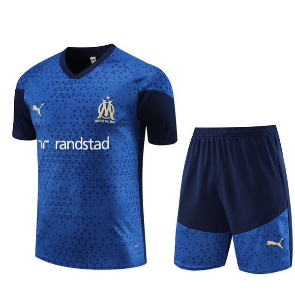 Kit de Treino Olympique de Marseille 23/24 - Azul