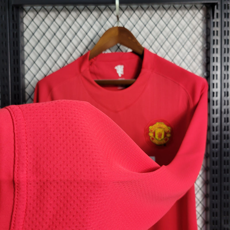 Camisa Manchester United Home 2007/08 - Versão Retro Manga Longa