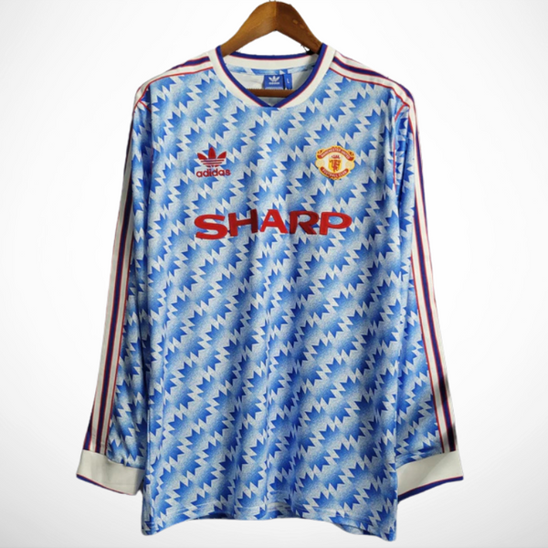 Camisa Manchester United Reserva 90/92 - Versão Retro Manga Longa