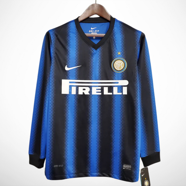 Camisa Inter de Milão Titular 10/11 - Versão Retro Manga Longa