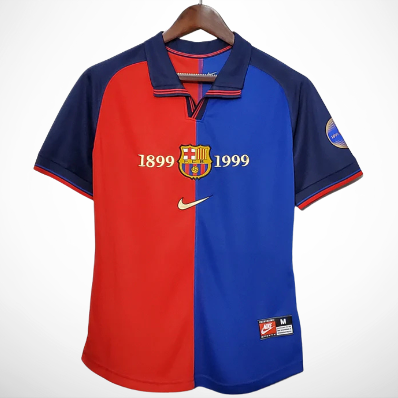 Camisa Barcelona Edição Comemorativa 100 Anos - Versão Retro