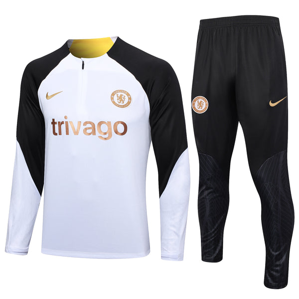 Conjunto Frio de Treino Chelsea 23/24 - Branco