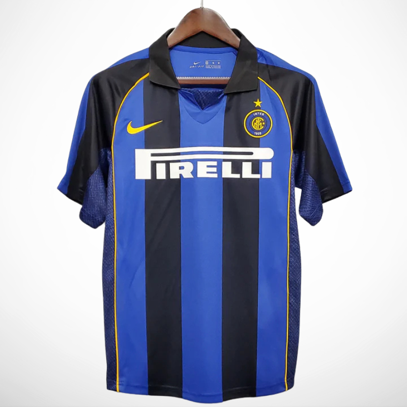 Camisa Inter de Milão Titular 01/02 - Versão Retro