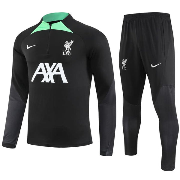 Conjunto Frio de Treino Liverpool 23/24 - Preto