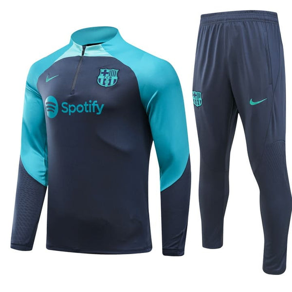 Conjunto Frio de Treino Barcelona 23/24 - Azul