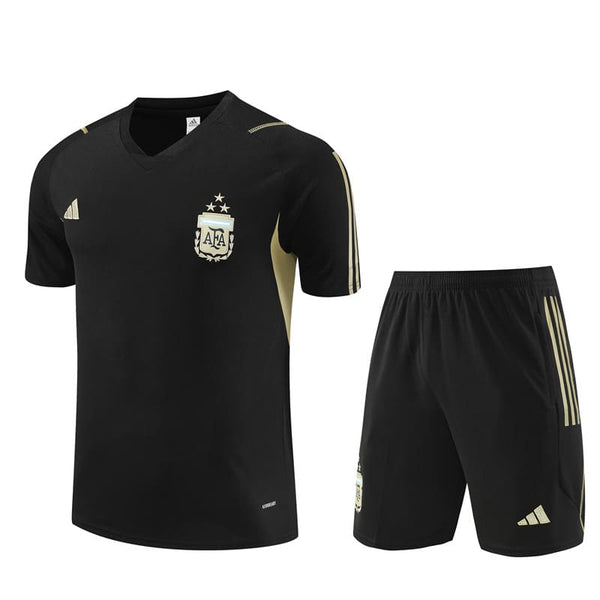 Kit Treino Argentina 23/24 - Preto e Dourado