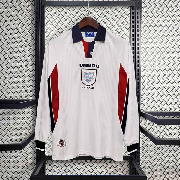 Camisa Inglaterra 98 - Versão Retro Manga Longa