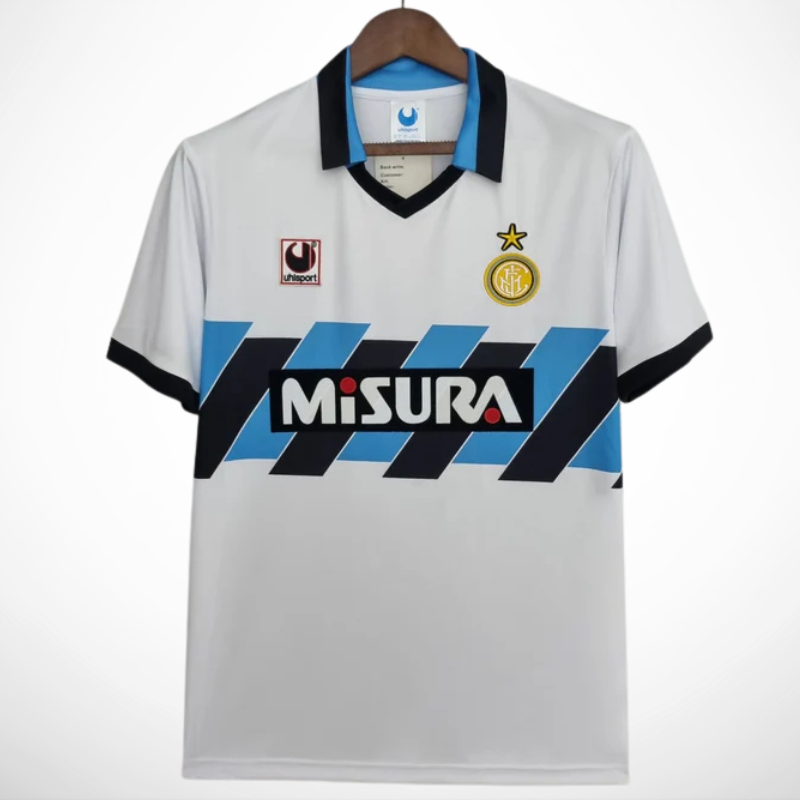 Camisa Inter de Milão Reserva 90/91 - Versão Retro