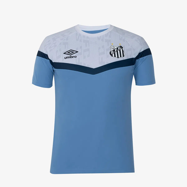 Camisa Santos Treino 23/24 - Umbro Torcedor Masculina - Branca e Azul