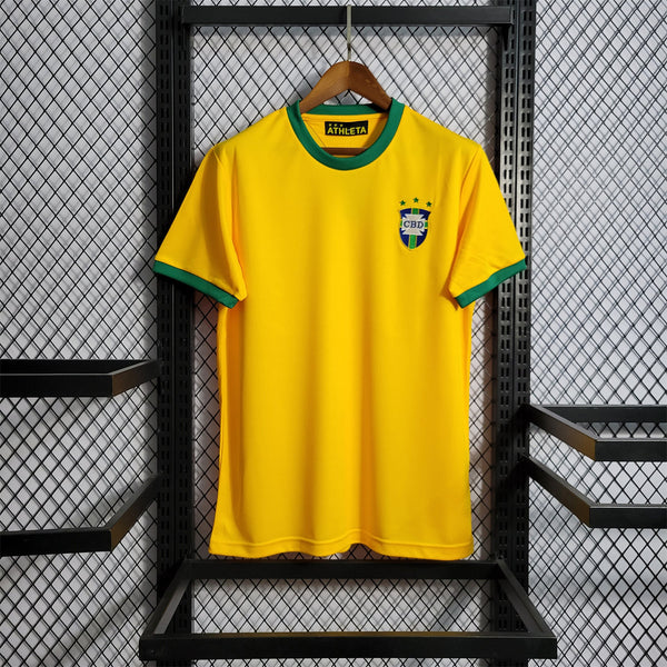 Camisa Brasil Home - Retrô 1970/72