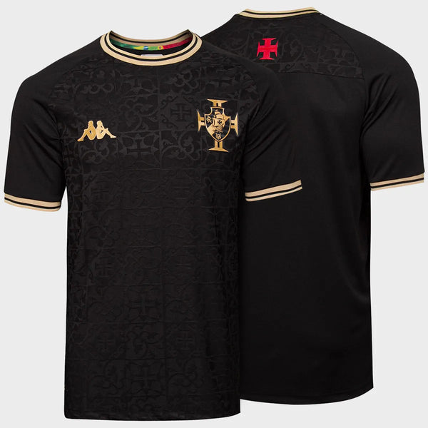 Camisa Vasco Especial 22/23 - Kappa Torcedor Masculina - Preta