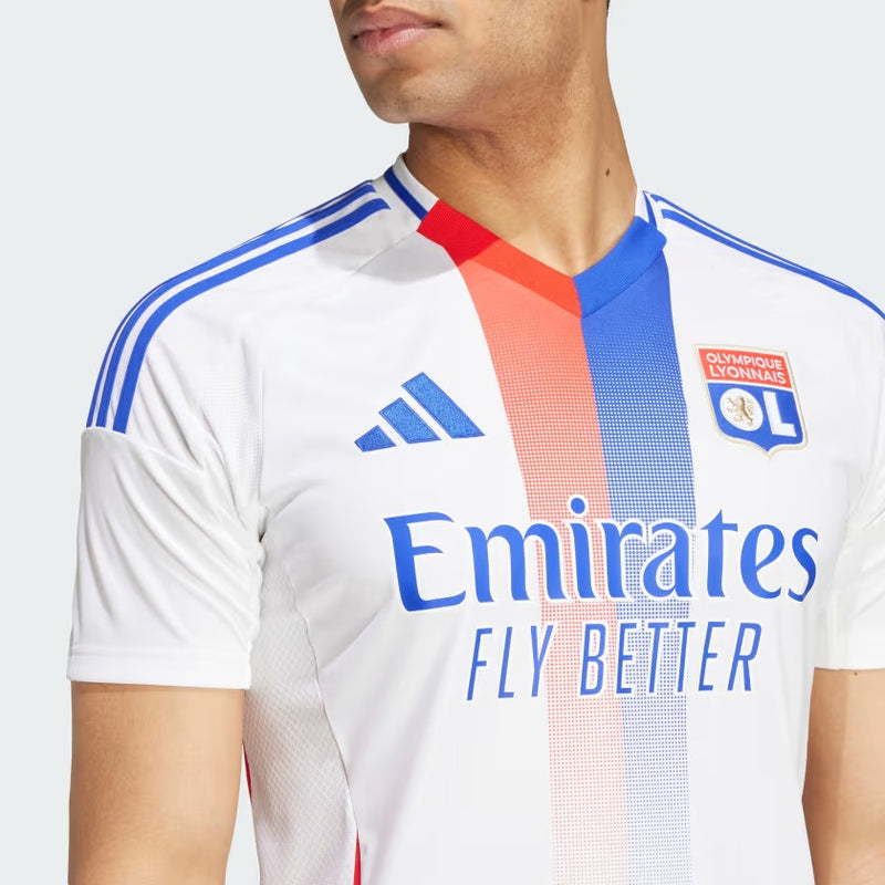 Camisa Lyon Home 24/25 - Adidas Torcedor Masculina
