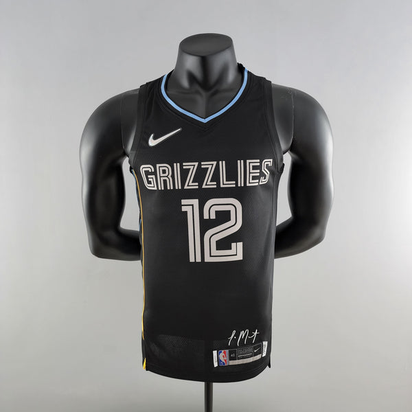 Camisa NBA Memphis Grizzlies #12 Morant - Honor Edition Black