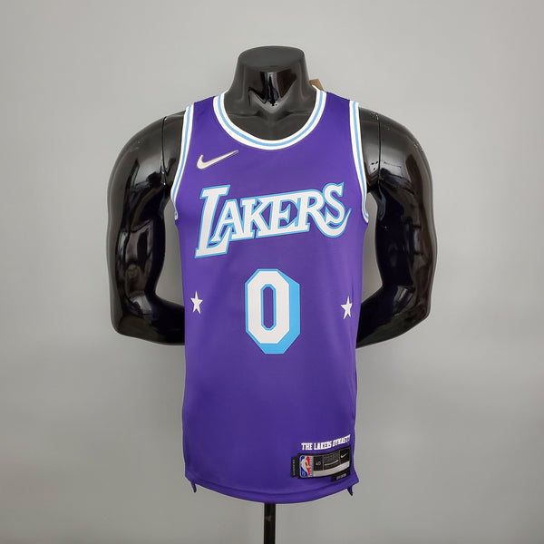 Camisa NBA Lakers #0 Westbrook City Edition Purple - 23/24