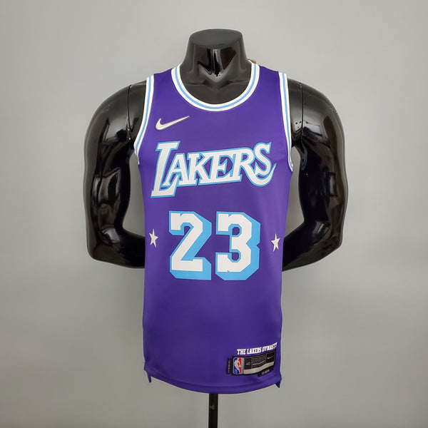 Camisa NBA Lakers #23 James City Edition Purple - 23/24