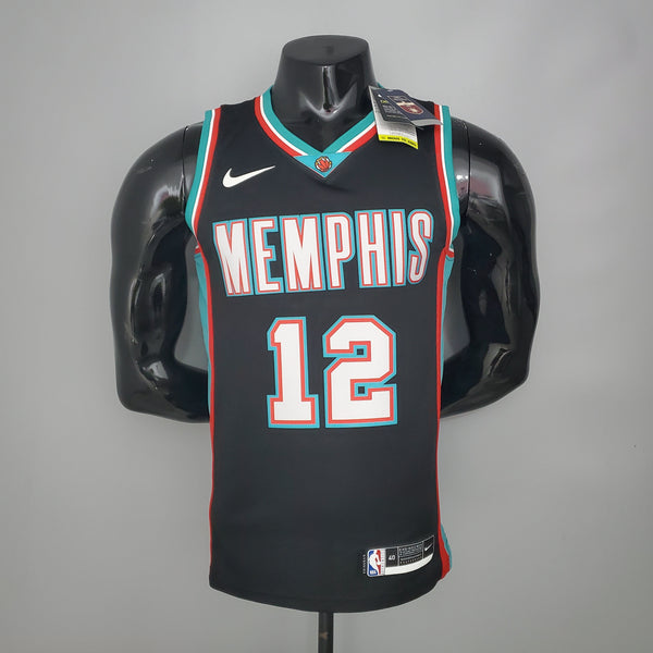 Camisa NBA Memphis Grizzlies #12 Morant - Retro Black
