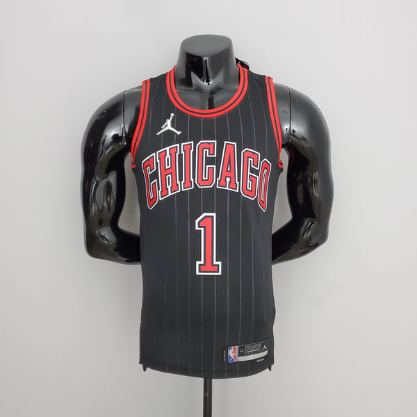 Camisa NBA Chicago Bulls #1 Rose - Flyers Black