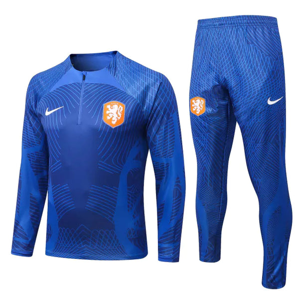 Conjunto Frio de Treino da Holanda 22/23 Azul