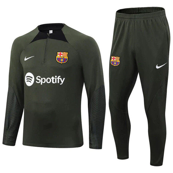 Conjunto Frio de Treino Barcelona 2023 Preto