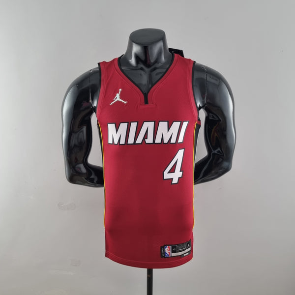 Camisa NBA Miami Heat #4 Oladipo - 75° Aniversário Red