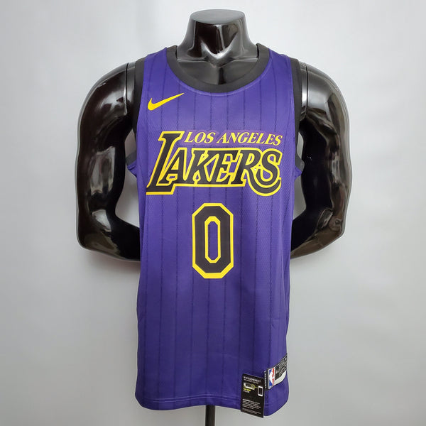 Camisa NBA Lakers #0 Young Purple Stripe - 23/24