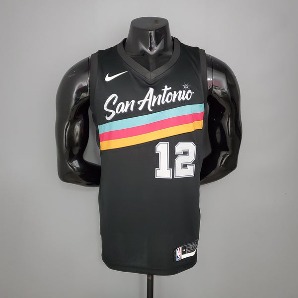 Camisa NBA San Antonio Spurs #12 Aldridge - City Edition Black