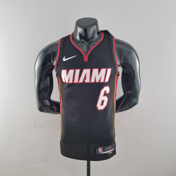 Camisa NBA Miami Heat #6 James - 75° Aniversário Black