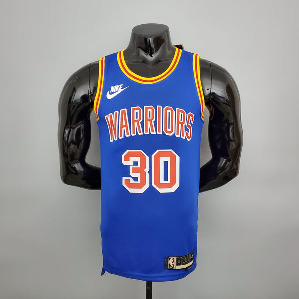 Camisa NBA Golden State Warriors #30 Curry - Retro Blue