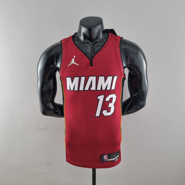 Camisa NBA Miami Heat #13 Adebayo  - 75° Aniversário Red