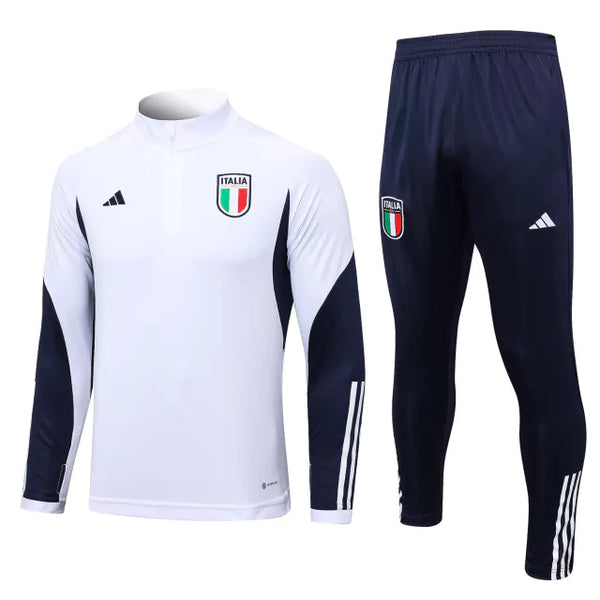 Conjunto Frio de Treino Italia 23/24 Branco