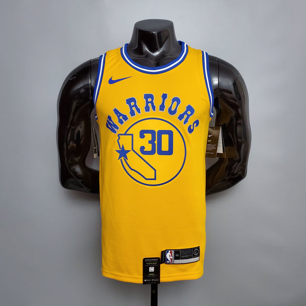Camisa NBA Golden State Warriors #30 Curry - Retro Yellow