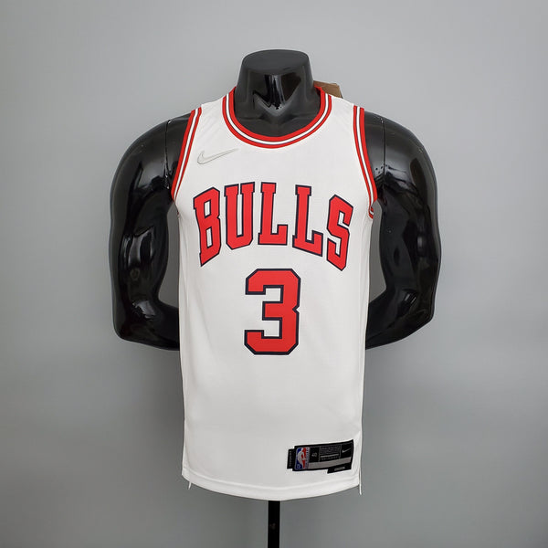 Camisa NBA Chicago Bulls #3 Wade - 75° Aniversário White
