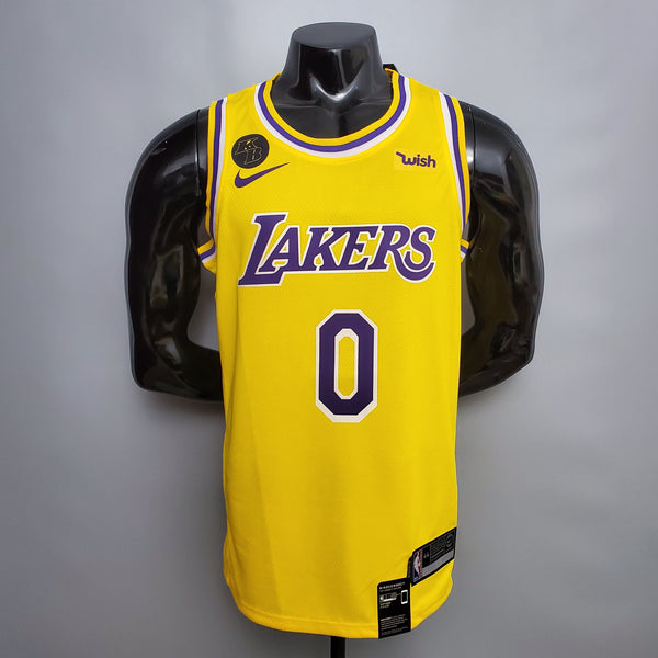 Camisa NBA Lakers #0 Kuzma Commemorative Yellow - 23/24
