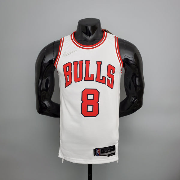 Camisa NBA Chicago Bulls #8 LaVine - 75° Aniversário White
