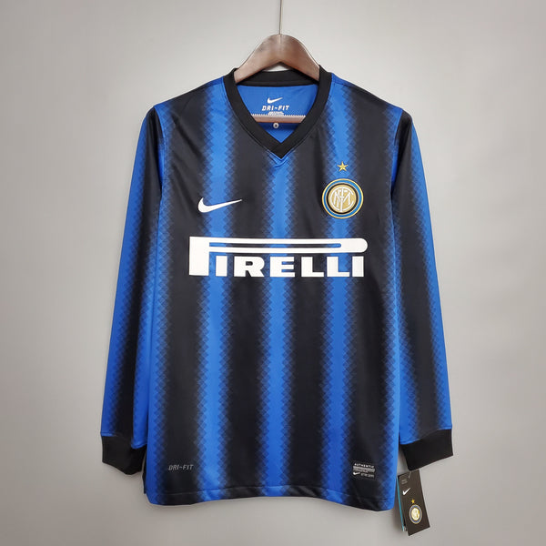 Camisa Inter de Milão Titular 10/11 - Versão Retro Manga Longa