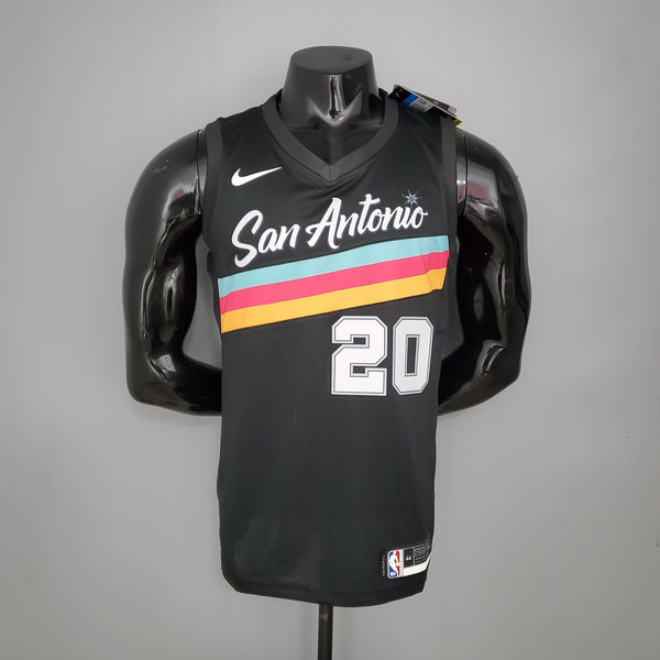 Camisa NBA San Antonio Spurs #20 Ginobili - City Edition Black